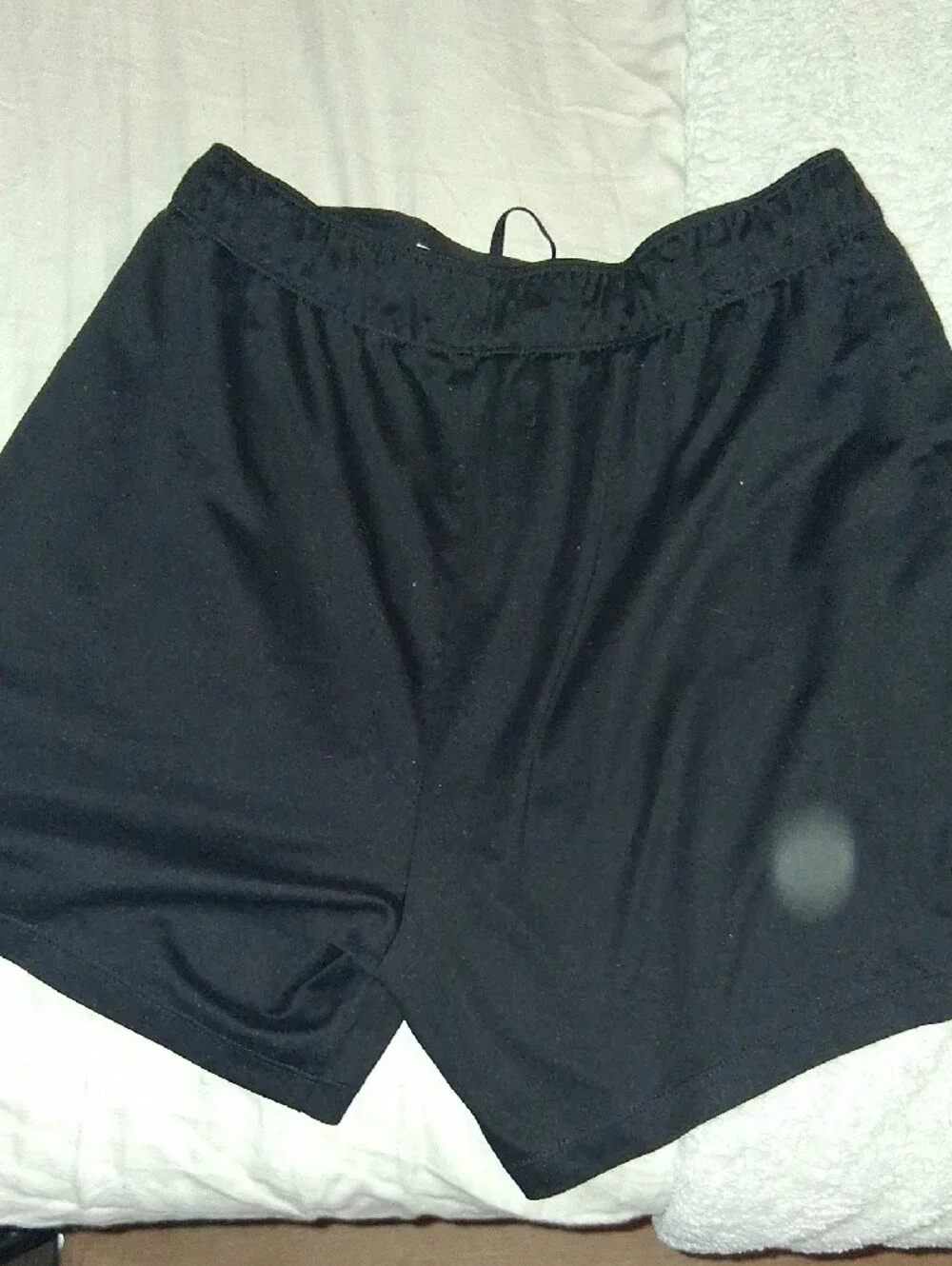 Lot Of 2 NIKE Medium BLACK shorts Nike Black Shorts with White Reflective Swoosh